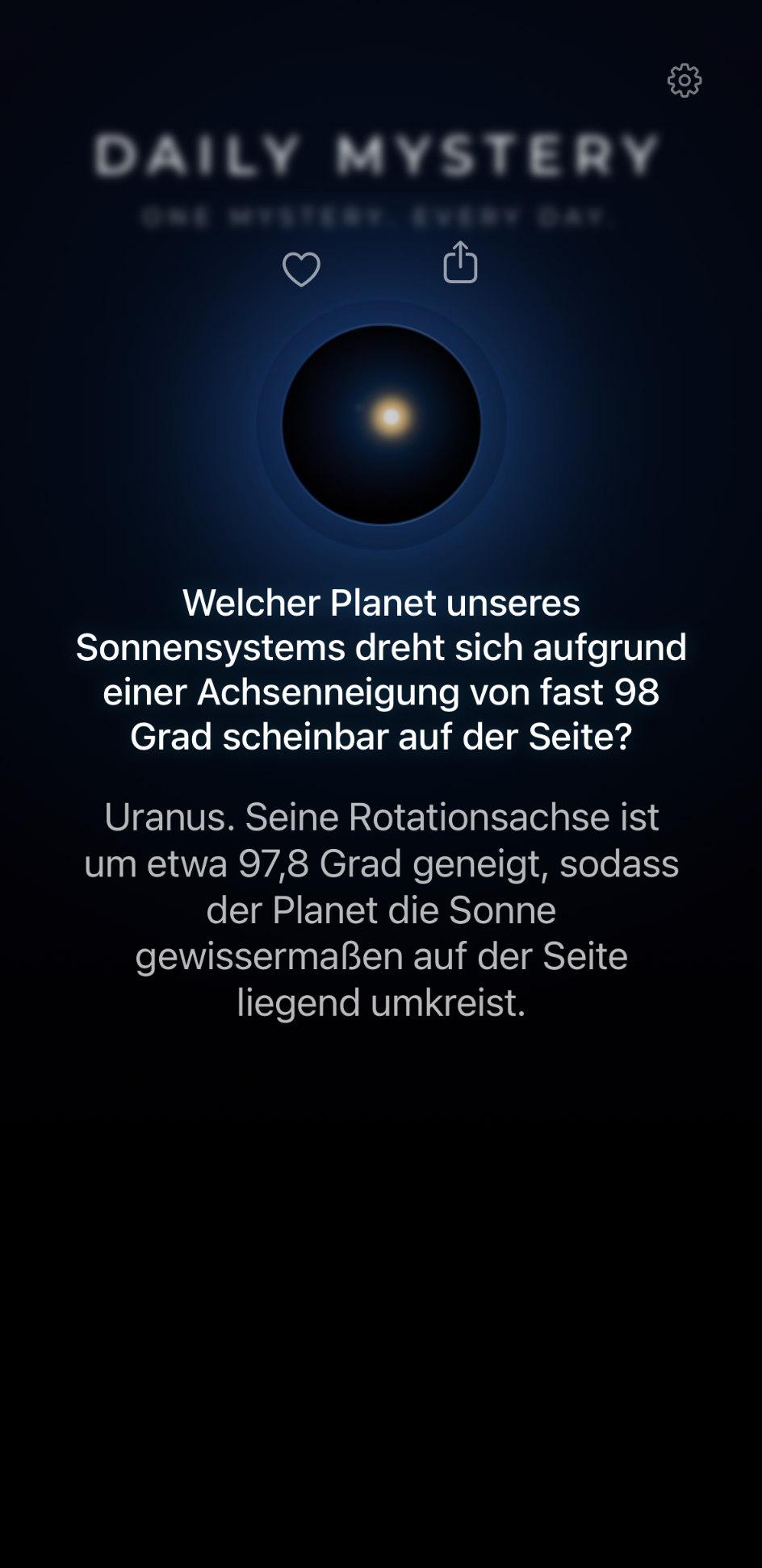 Daily Mystery auf dem iPhone